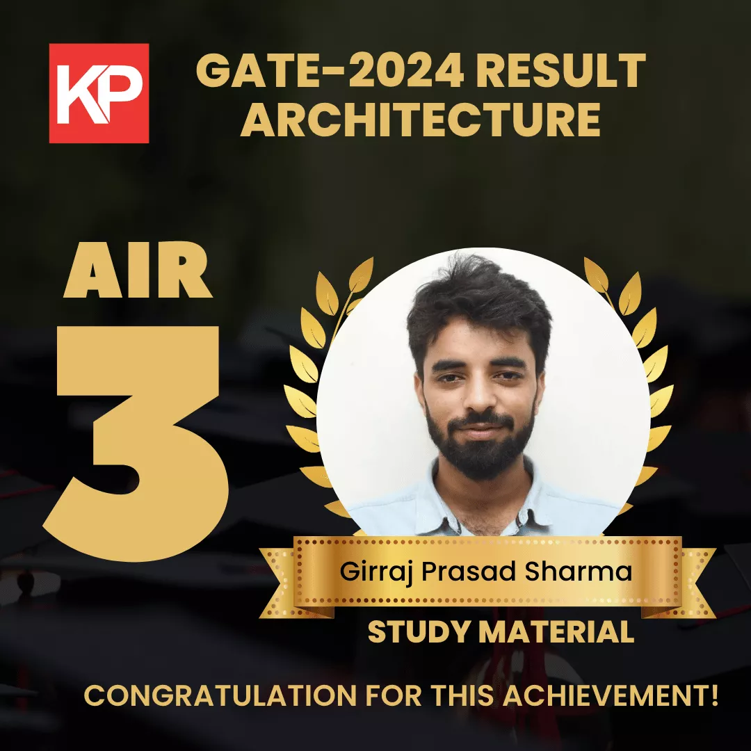 AIR 1 GATE Architecture 2024 Girraj Prasad Sharma