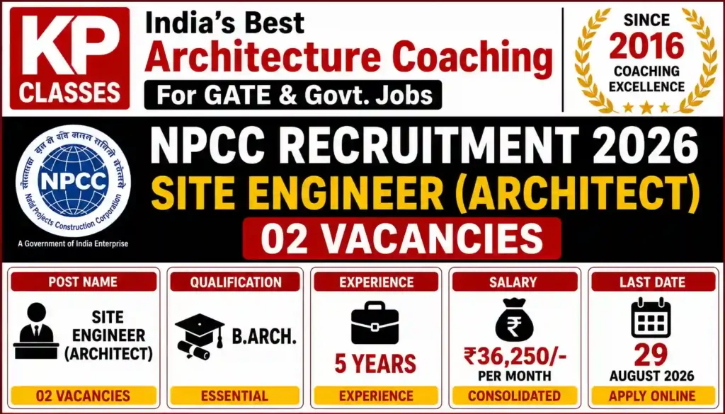 NPCC Site Engineer (Architect) Recruitment 2026